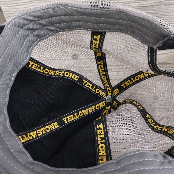 YELLOWSTONE DUTTON RANCH TV SHOW BLACK ADJUSTABLE MESH BASEBALL HAT CAP - Picture 12 of 12